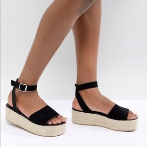 ASOS DESIGN Thear Espadrille Flatform Sandals